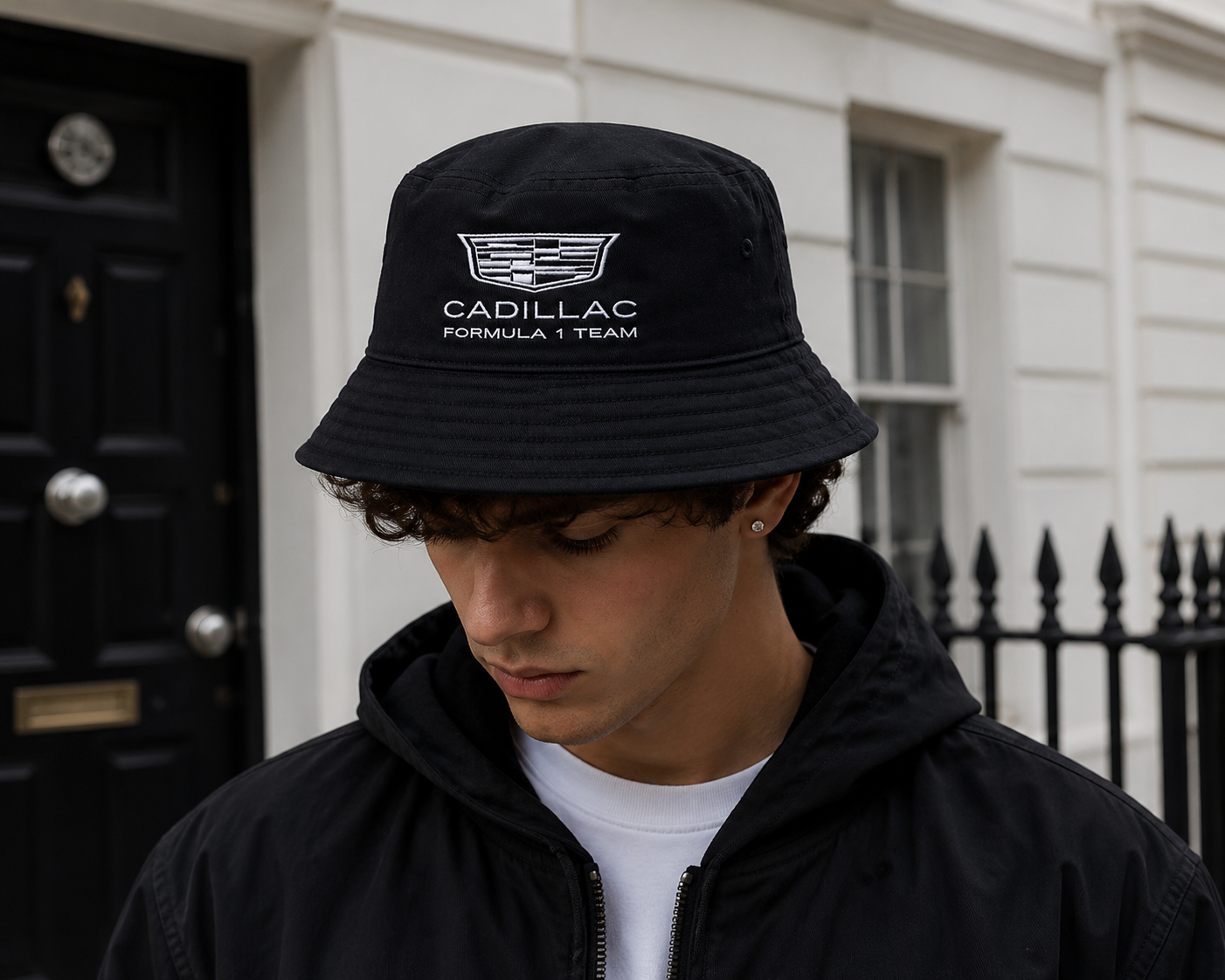 Cadillac Formula 1 Team Inspired Black Bucket Hat