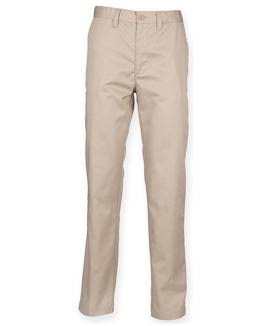 65/35 flat fronted chino trousers (HB640)