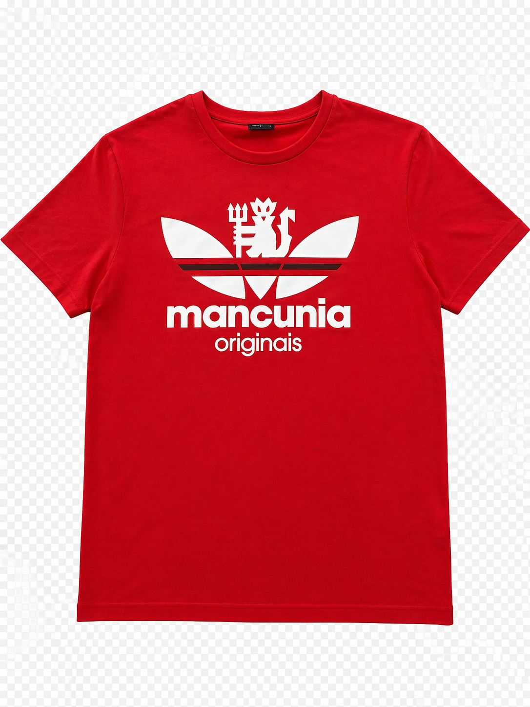 Manchester United Mancunia Originals Red T-Shirt | Adidas Style Graphic Tee | Streetwear UK