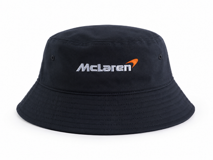 McLaren Racing Inspired Black Bucket Hat
