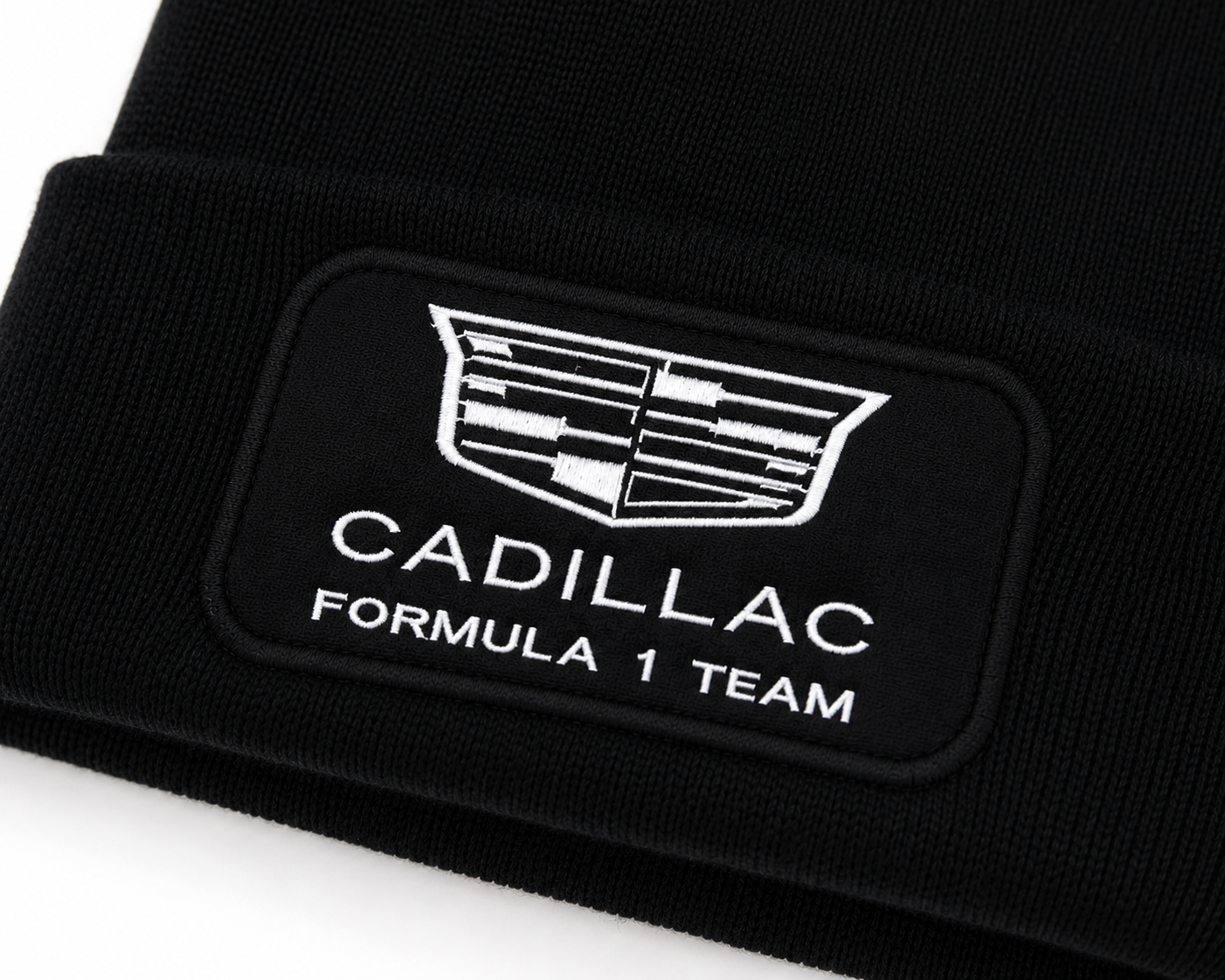 Cadillac Formula 1 Team Black Beanie Hat | Motorsport Streetwear Winter Beanie