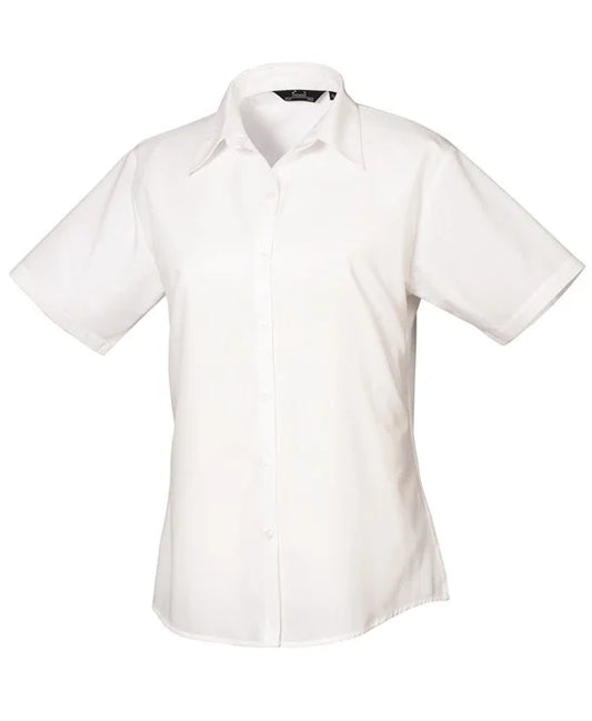 Women's short sleeve poplin blouse (PR302)