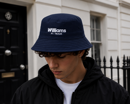 Williams F1 Team Inspired Navy Bucket Hat