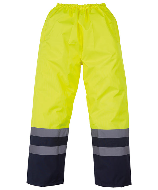 Hi-vis waterproof overtrousers (YK072)